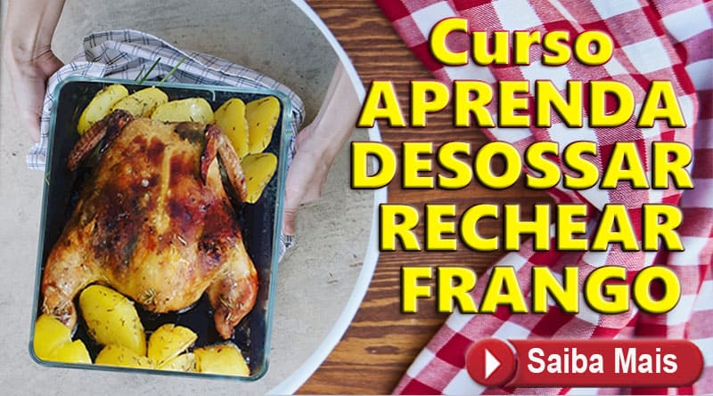 Frango desossado e recheado