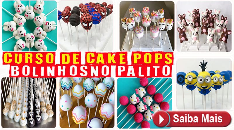 Curso de Bolo no Palito Cake Pops